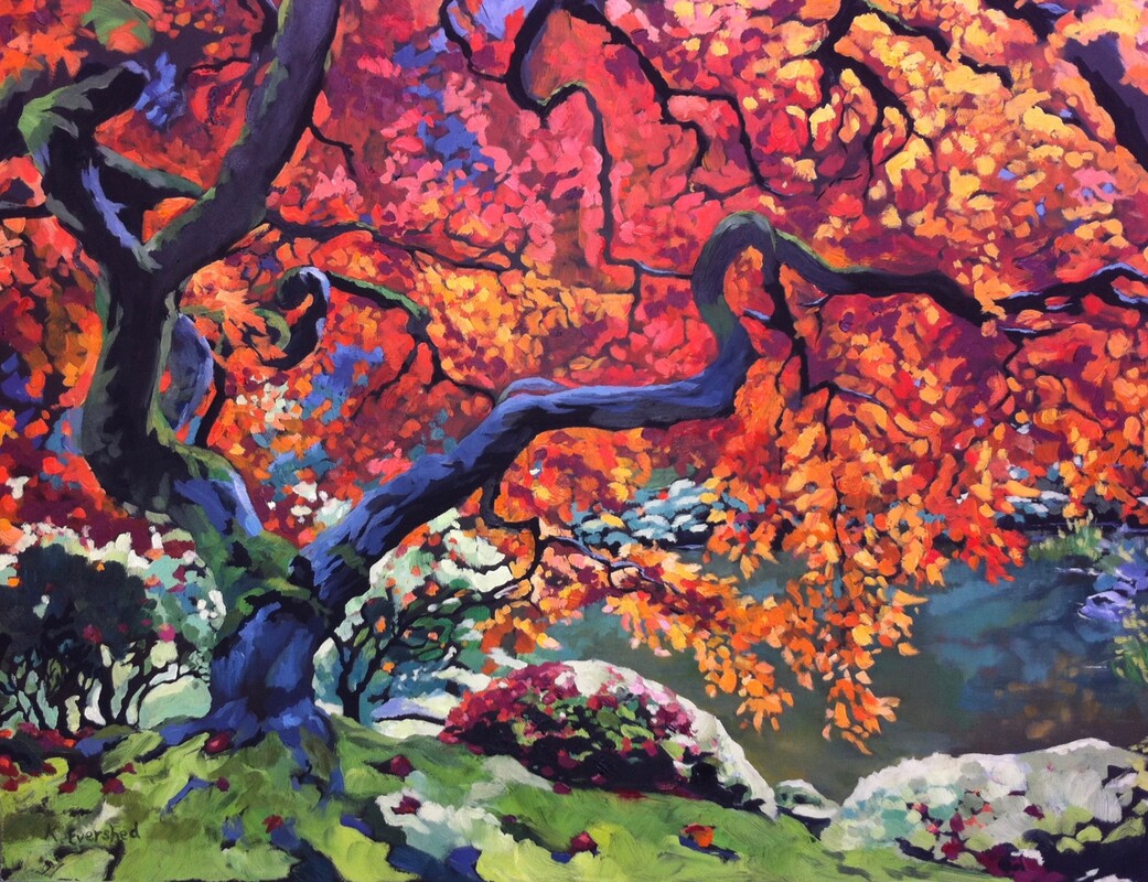 Autumn Cherry Tree by Kathy Evershed