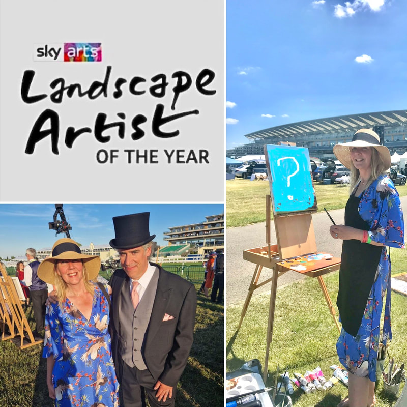 Kathy won the 'Wild Card' in Episode 2 on Landscape Artist of the Year 2023 filmed at Royal Ascot!