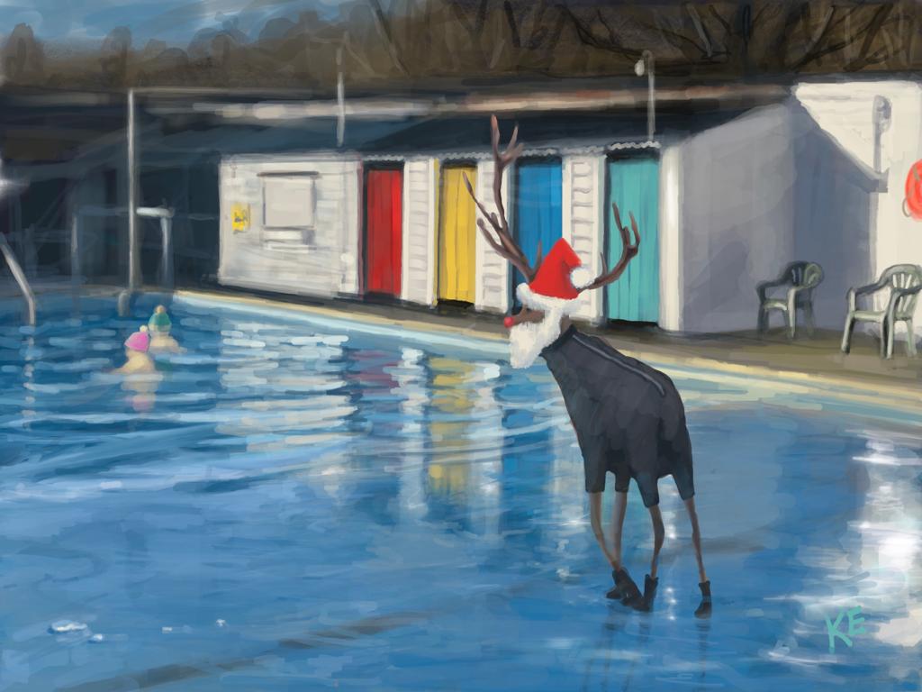 City of St Albans Swimming Bath by Kathy Evershed